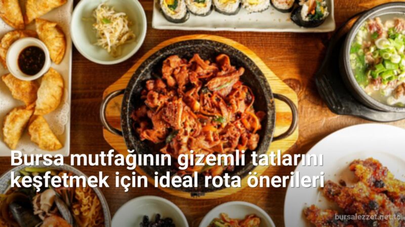 Bursa mutfağının gizemli tatlarını keşfetmek için ideal rota önerileri - bursalezzet.net.tc