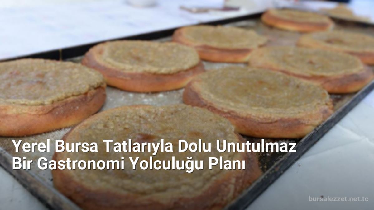 Yerel Bursa Tatlarıyla Dolu Unutulmaz Bir Gastronomi Yolculuğu Planı - bursalezzet.net.tc